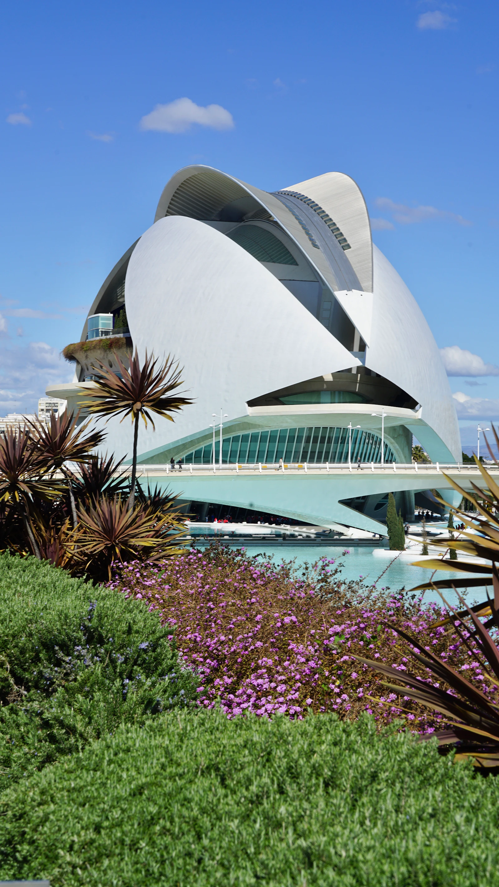 Stadt der Künste und Wissenschaften in Valencia im März